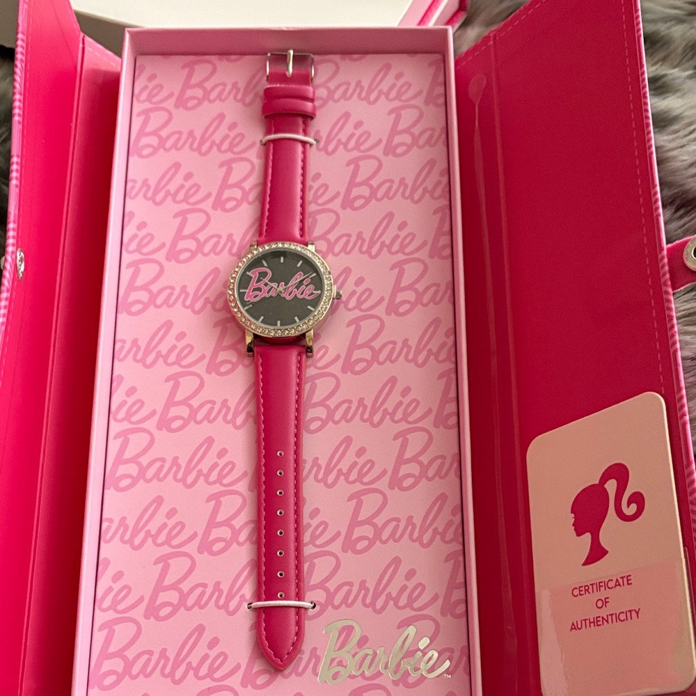 Barbie Watch with Authenticity Certificate with Pink Logo